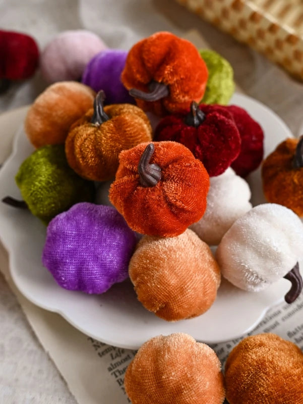 Mini Artificial Pumpkins 15/30 Pcs – Fall Halloween Décor Artificial Pumpkin Decor Babs MULTI 15 pcs