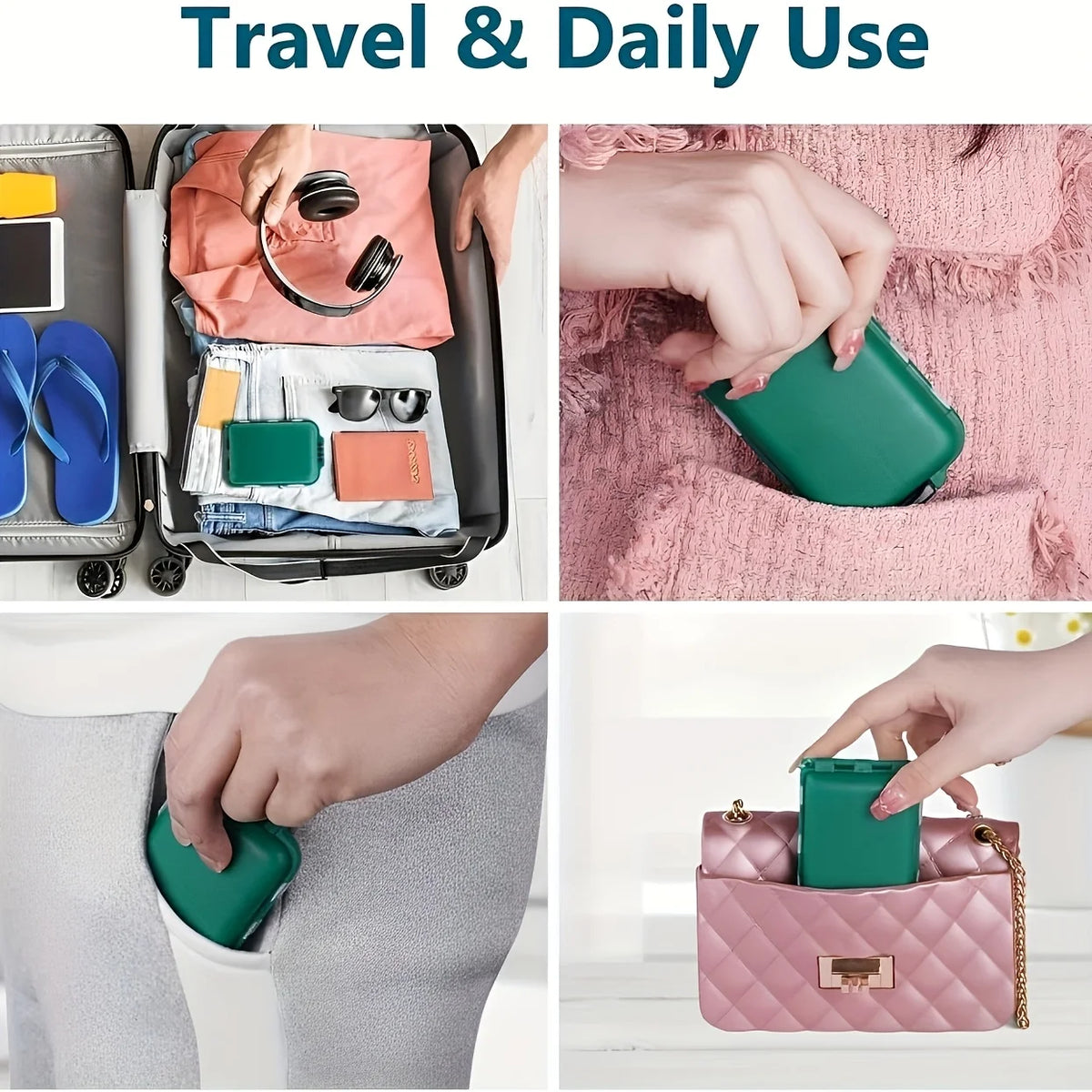 10-Compartment Pill Box – Moisture-Proof Travel Organizer Pill Organizer Babs