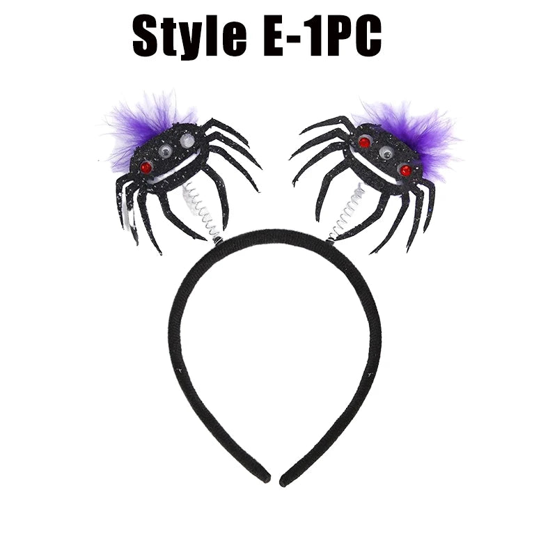 Halloween Spider Web Headband – Costume Hair Hoop Accessory Costume Headband Babs Style E-1PC