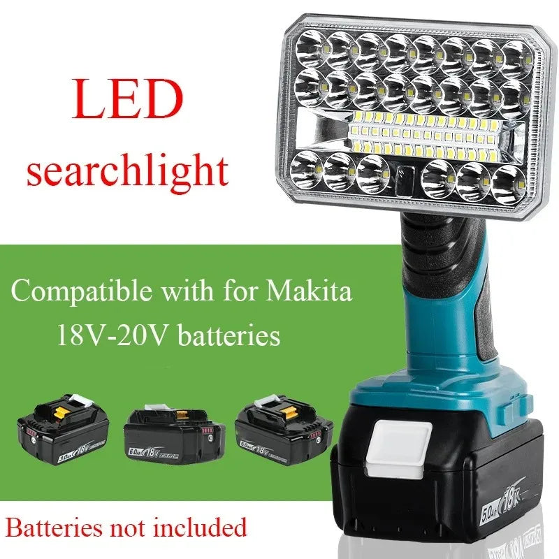 Portable LED Work Light for Makita 18V Battery – 2000 Lumens LED Work Light Babs