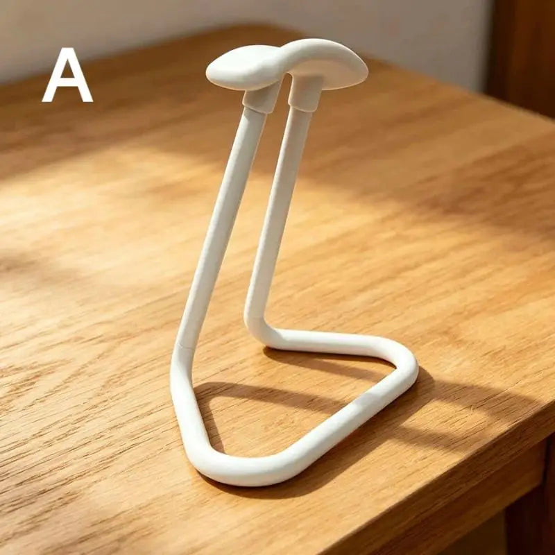 HUXUAN Headphone Stand – Anti-Slip Desk Headset Holder Headphone Stand Babs White