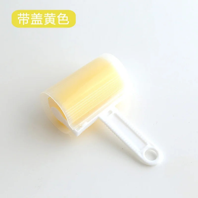 Reusable Lint Roller Brush – Pet Hair & Fluff Remover Lint Roller Brush Babs yellow