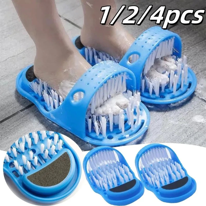 Shower Foot Scrubber Brush with Suction Cup – 1 to 4 Pack Foot Scrubber Brush Babs