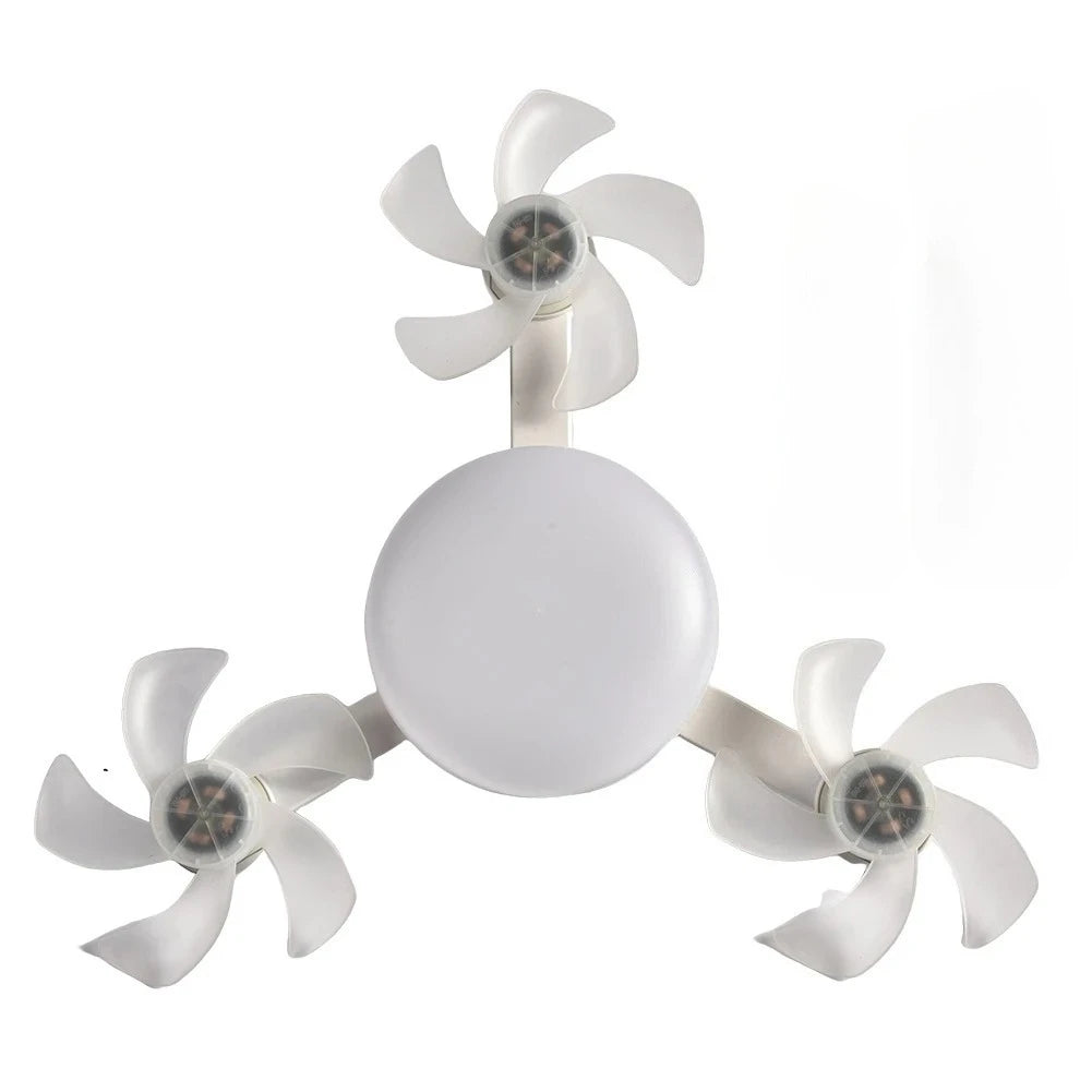 RTONTR LED Ceiling Fan Light | Remote Control & Dimming LED Ceiling Fan Light Babs 3 Heads