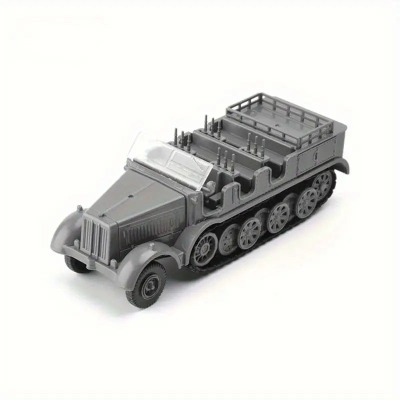 1/72 Scale WWII Sd.Kfz.7 Half-Track Diecast Model Assembly Kit Military Scale Model Babs