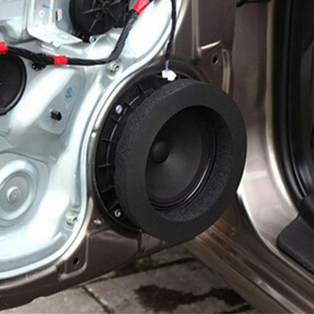 6.5" Car Speaker Foam Baffle Rings – Self-Adhesive Bass Speaker Foam Baffle Babs