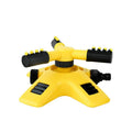 360° Rotating 3-Way Garden Sprinkler Head | Auto Irrigation Garden Sprinkler Head Babs yellow