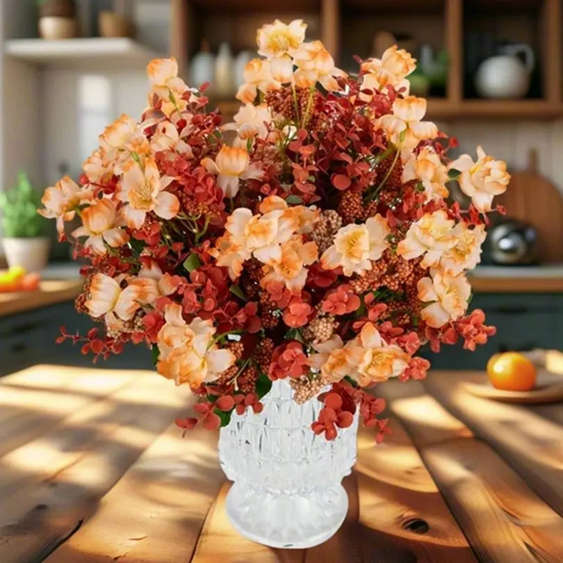 Artificial Silk Camellia Bouquet – Wedding & Home Décor Artificial Flower Bouquet Babs