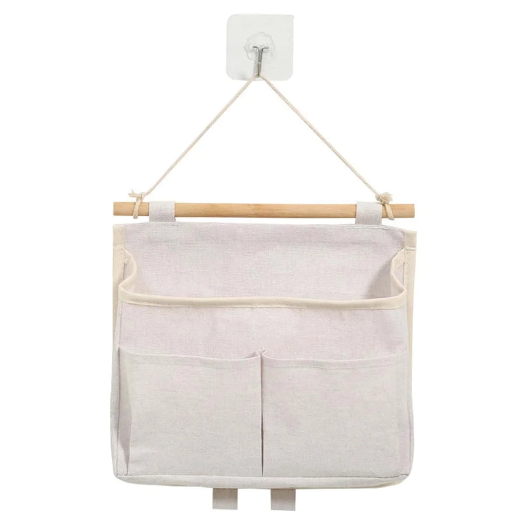 Wall Hanging Storage Caddy Bag | Over Door Organizer Hanging Storage Organizer Babs Beige