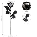 Premium Artificial Black Roses with Stems | Wedding & Halloween Artificial Flowers Babs Black and White 20pcs
