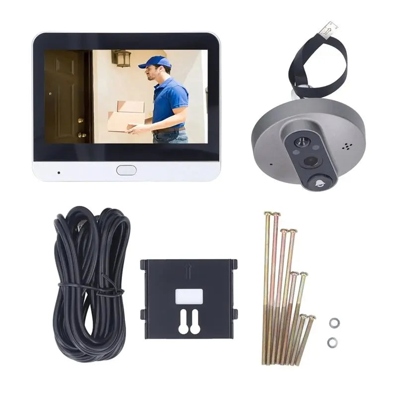 WiFi Smart Peephole Door Camera 4.3" LCD 1080P Night Vision Smart Door Camera Babs