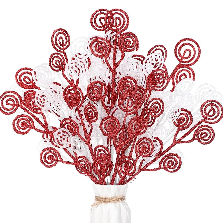 Artificial Pine Branch Garland – Fake Christmas Tree Décor 10/20 Pcs Artificial Pine Garland Babs