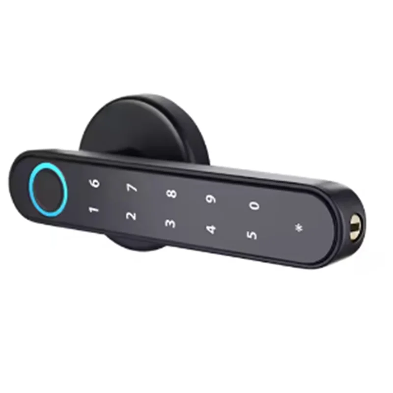 Smart Fingerprint Door Lock – Tuya App, RFID & Password Smart Door Lock Babs Black
