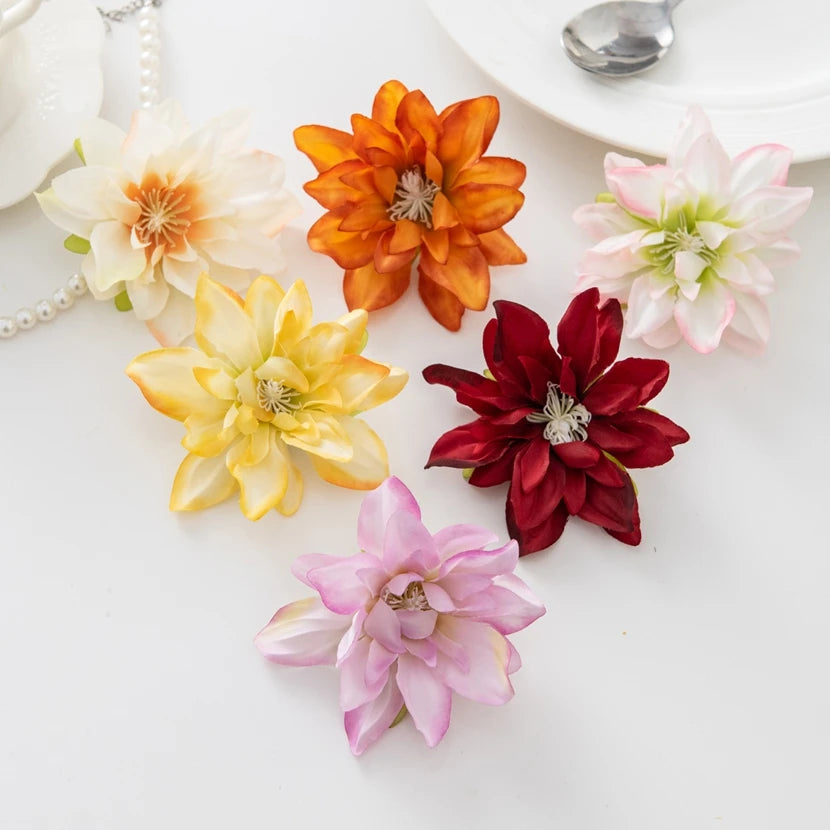 Silk Lotus Artificial Flowers 10/20pcs | Wedding & Home Décor Artificial Silk Flowers Babs