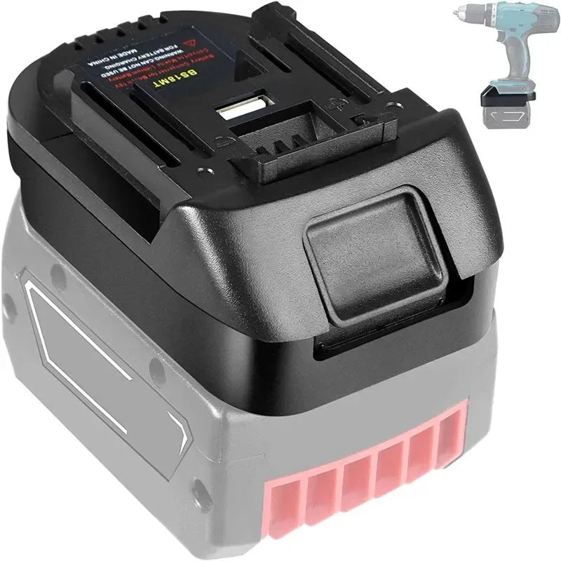 BS18MT Adapter: Bosch 18V Battery to Makita 18V Tools Battery Adapter Babs