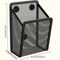 Magnetic Metal Mesh Storage Basket – Pen Holder & Desk Organizer Magnetic Desk Organizer Babs black