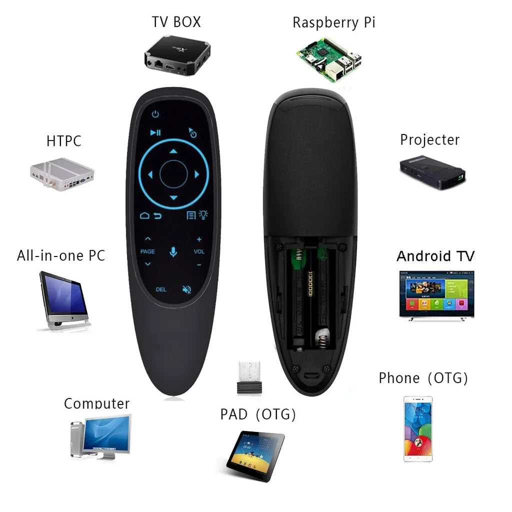 G10S Pro BT Voice Remote BT5.0 Air Mouse Gyroscope Backlit Voice Air Mouse Remote Babs
