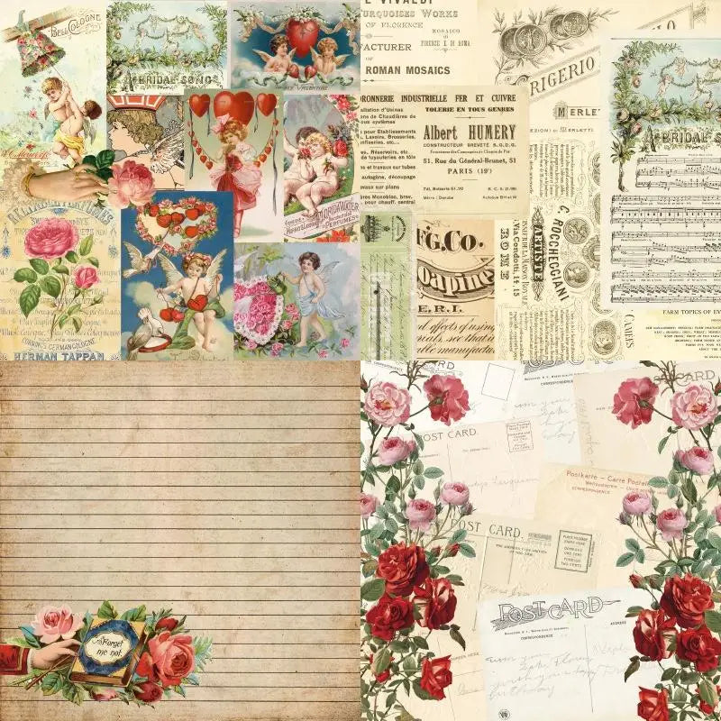 24-Sheet 6x6 Cardstock Paper Pad for Scrapbooking & Crafts Cardstock Paper Pad Babs