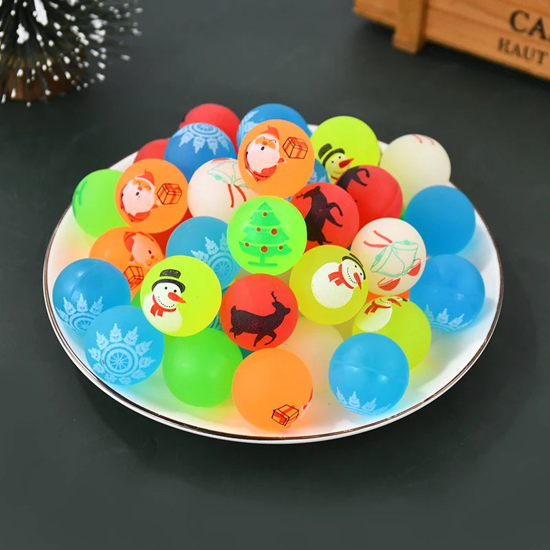 Glow in the Dark Bouncy Balls | Christmas & Party Favors 10–50 Pcs Bouncy Ball Set Babs