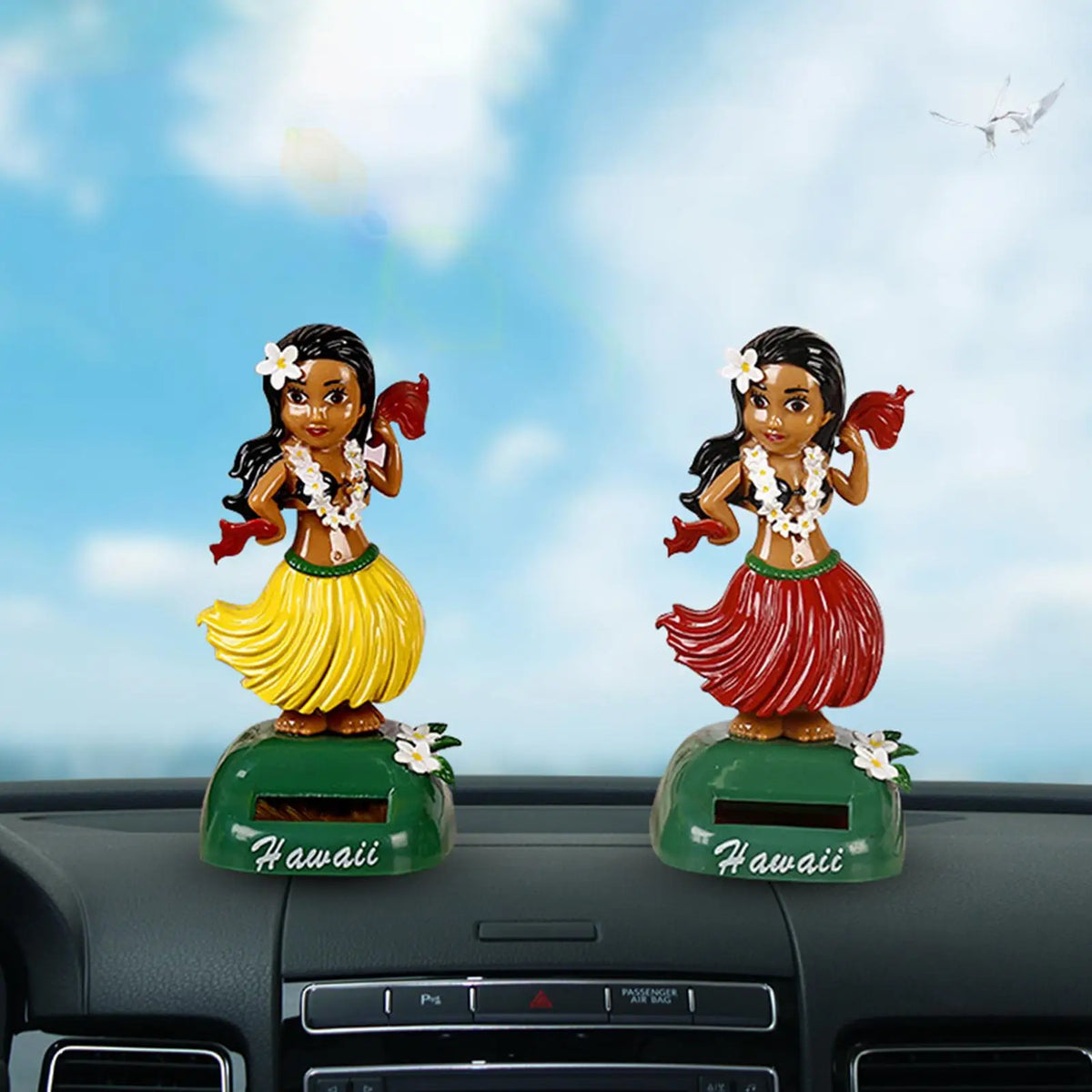 Hawaiian Girl Solar Dancing Bobblehead Car Dashboard Decor Solar Dancing Bobblehead Babs