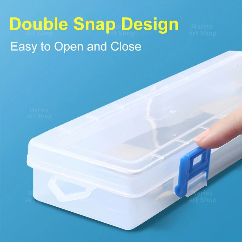 Large Translucent Brush & Pencil Storage Case | Art Organizer Art Supply Organizer Babs
