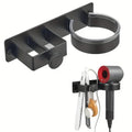 Wall-Mounted Hair Tool Storage Rack – No-Drill Organizer Bathroom Storage Rack Babs black