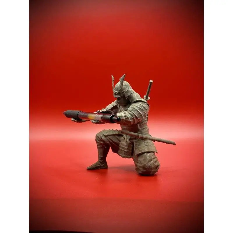 Samurai Metal Pen Holder | Japanese Warrior Desk Organizer Decorative Pen Holder Babs