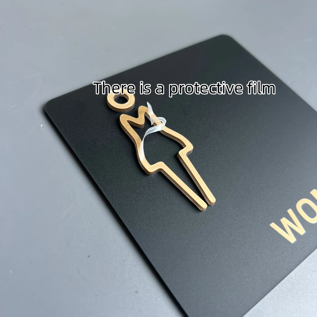 3D Acrylic Restroom Door Sign – Men's & Women's WC Indicator Restroom Door Sign Babs