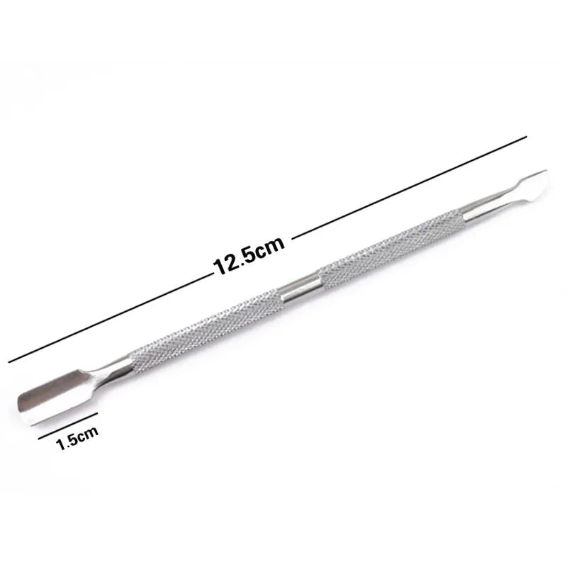 4-Pc Stainless Steel Double-Ended Cuticle Pusher Manicure Set Cuticle Pusher Set Babs