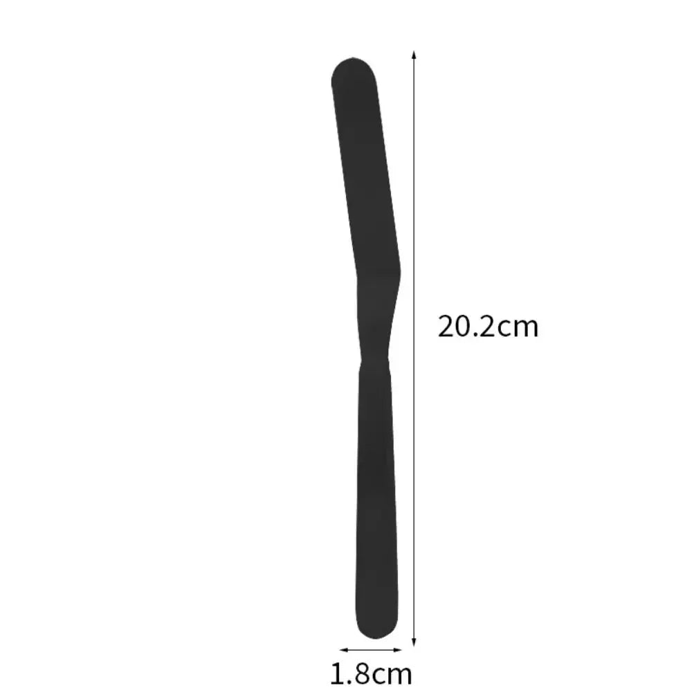 Stainless Steel Butter Scraper & Cake Icing Spatula 8 Inch Cake Icing Spatula Babs black