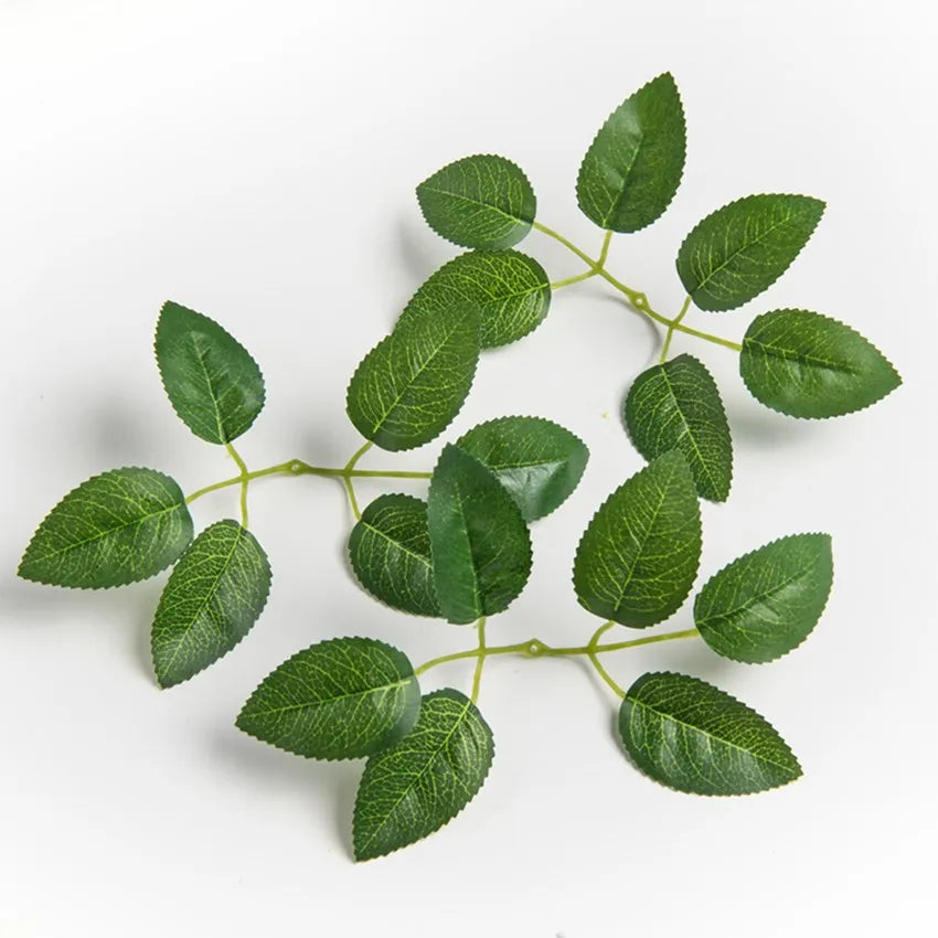 Artificial Silk Rose Leaves for Wedding DIY & Home Décor Artificial Silk Leaves Babs style 2 25pcs