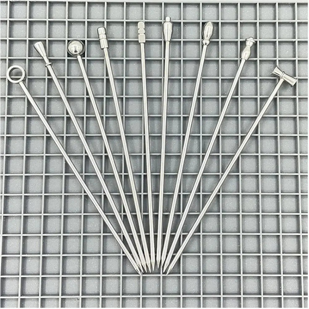 20Pcs Stainless Steel Cocktail Picks – Reusable Martini Skewers Cocktail Pick Set Babs