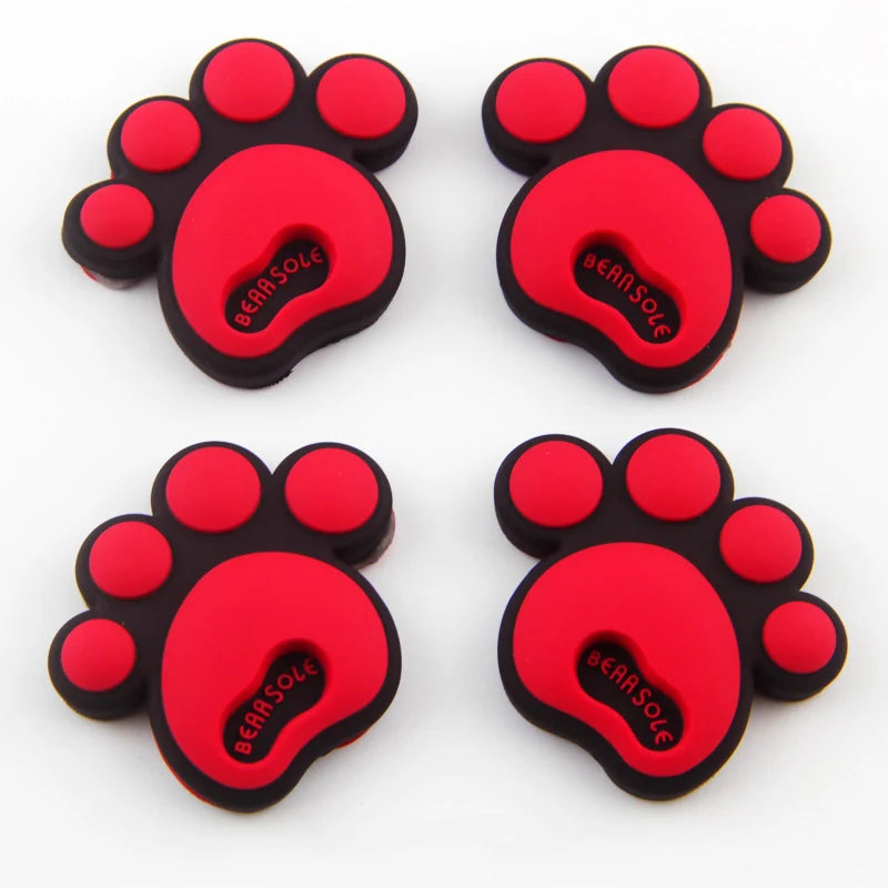 4PCS Bear Paw Car Door Anti-Collision Silicone Strips Car Door Guard Babs R