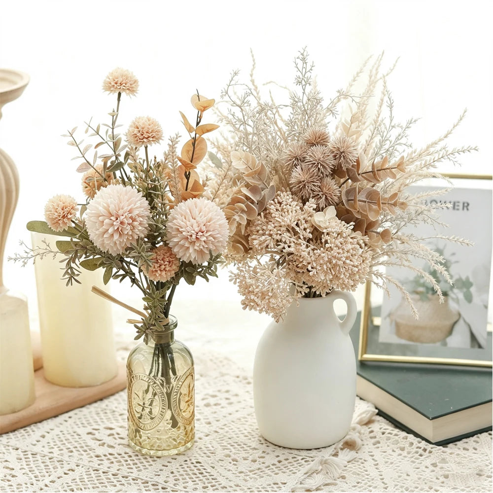 Silk Artificial Peony Dahlia Flowers – Wedding & Home Decor Artificial Silk Flowers Babs