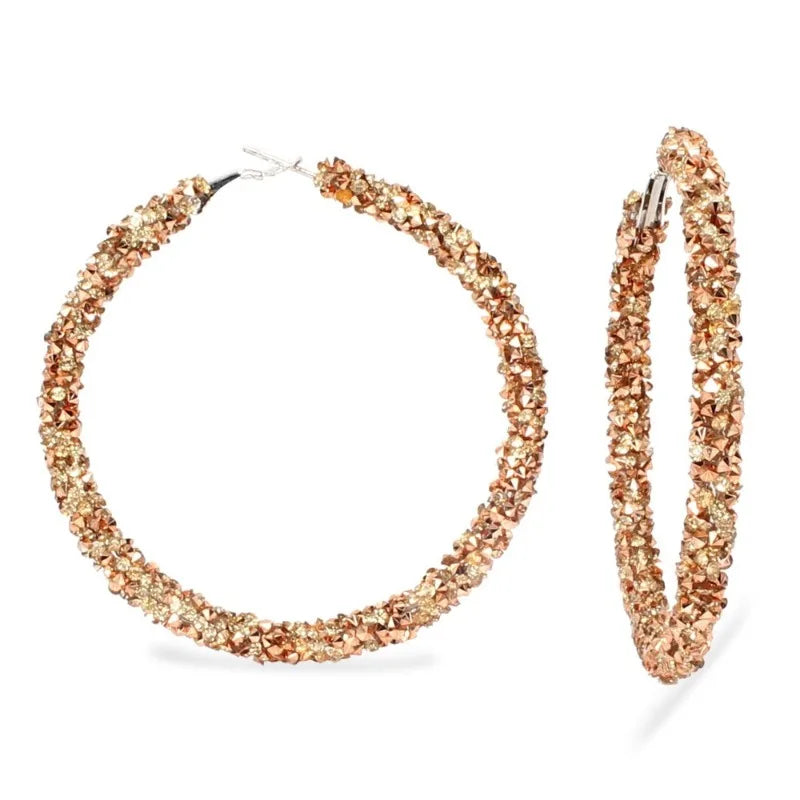 Women's Large Circle Hoop Earrings – Zinc Alloy, 5 Colors Hoop Earrings Babs