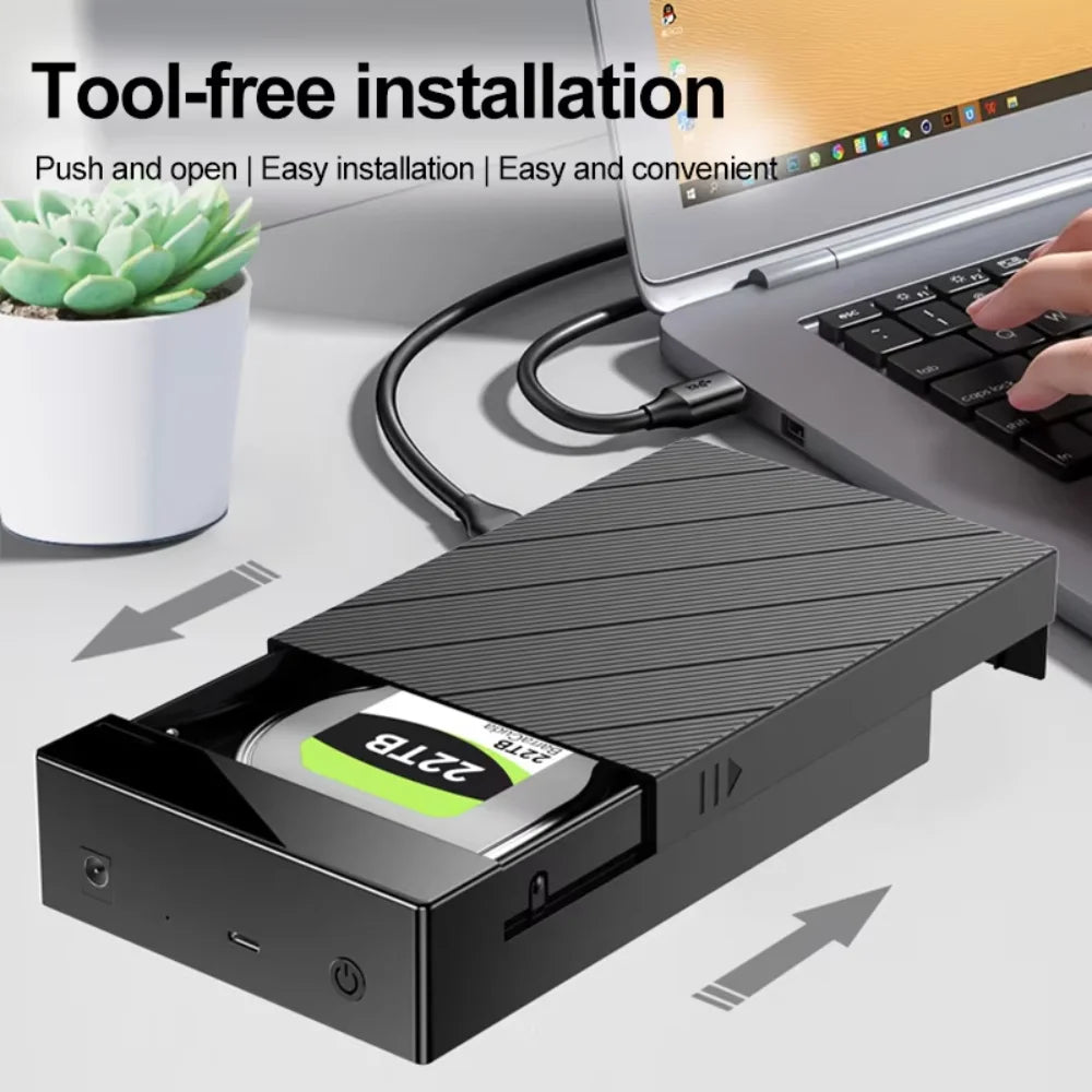 USB 3.0 External Hard Drive Enclosure 3.5/2.5" SATA HDD Case Hard Drive Enclosure Babs