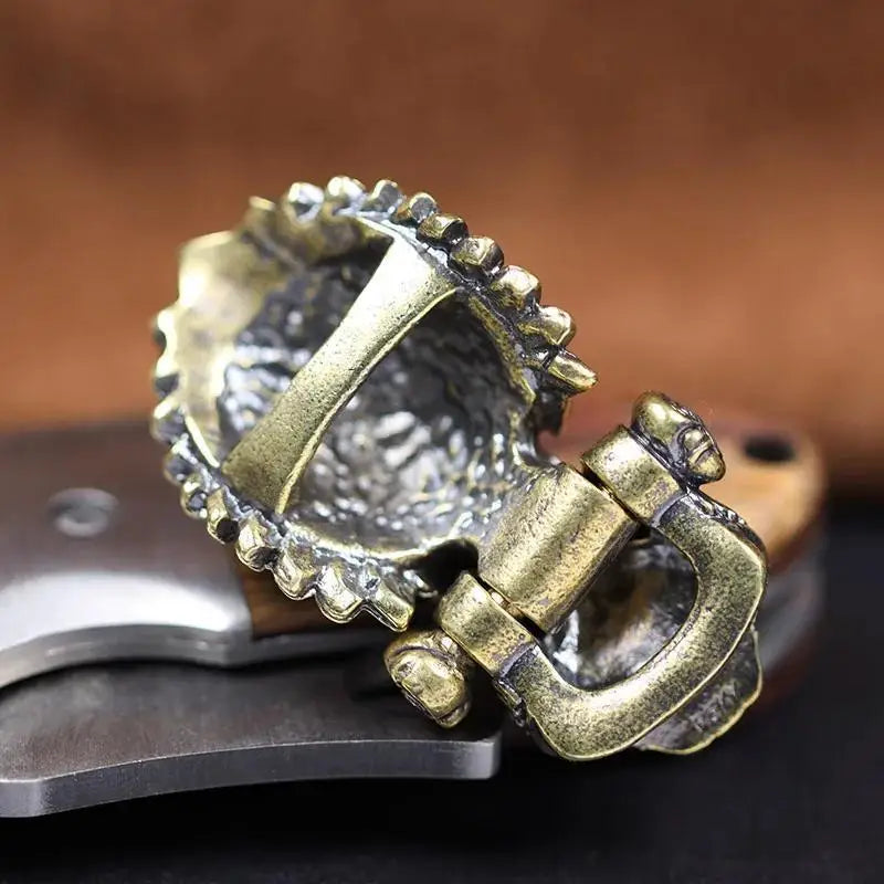 Chief Skull Brass Buckle EDC Paracord Bracelet Clasp Paracord Bracelet Clasp Babs