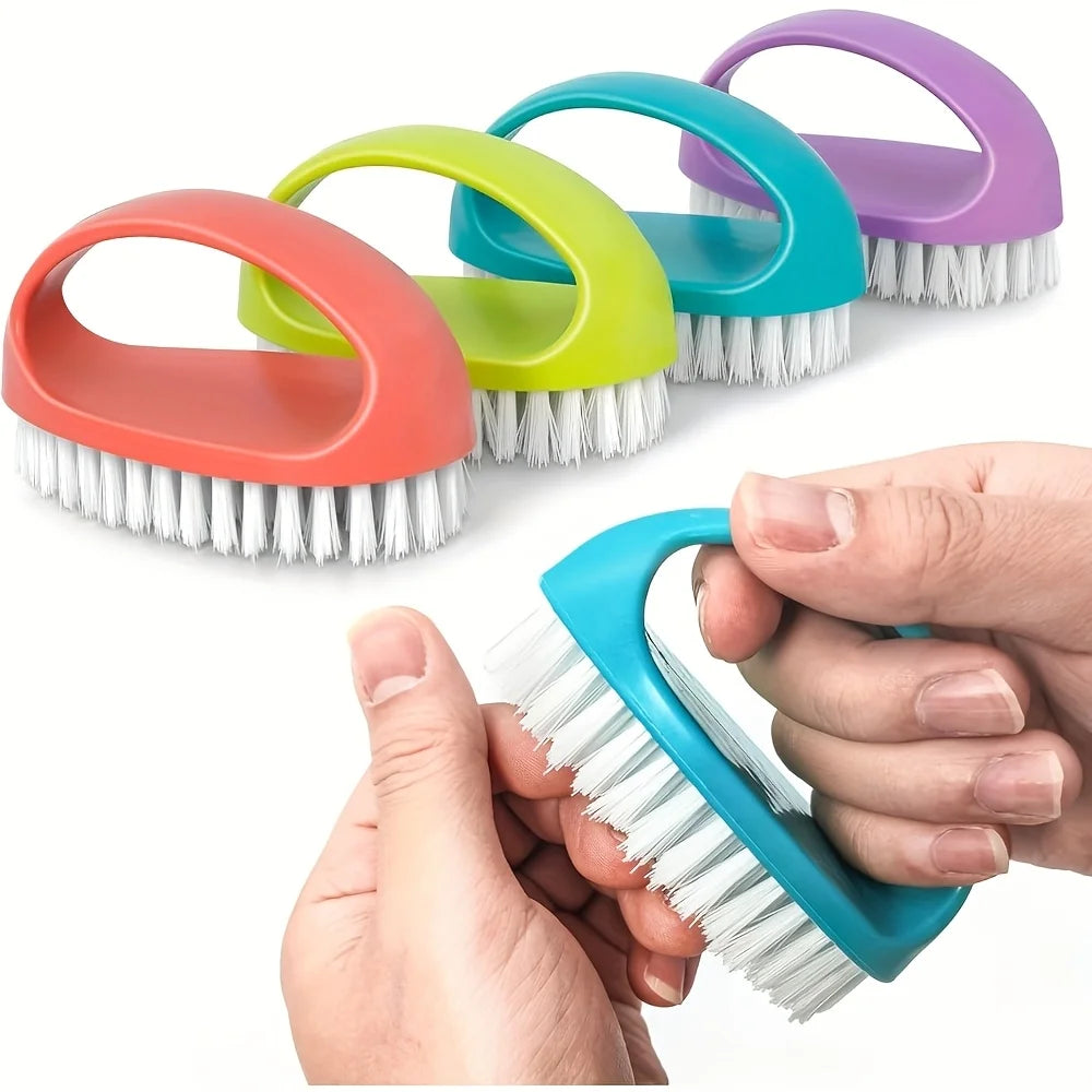 2PCS Heavy-Duty Nail Brush Hard Bristle Hand & Foot Scrub Nail Cleaning Brush Babs