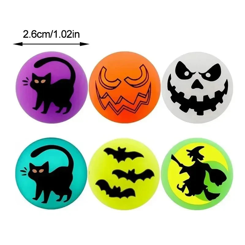 Halloween Glow in the Dark Bouncing Balls – 10-50 Pc Party Favors Glow Bouncing Ball Babs