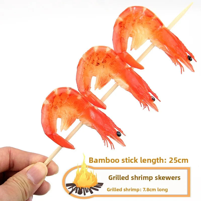 Realistic Fake BBQ Skewer Model – Display Prop & Home Decor Fake Food Prop Babs C
