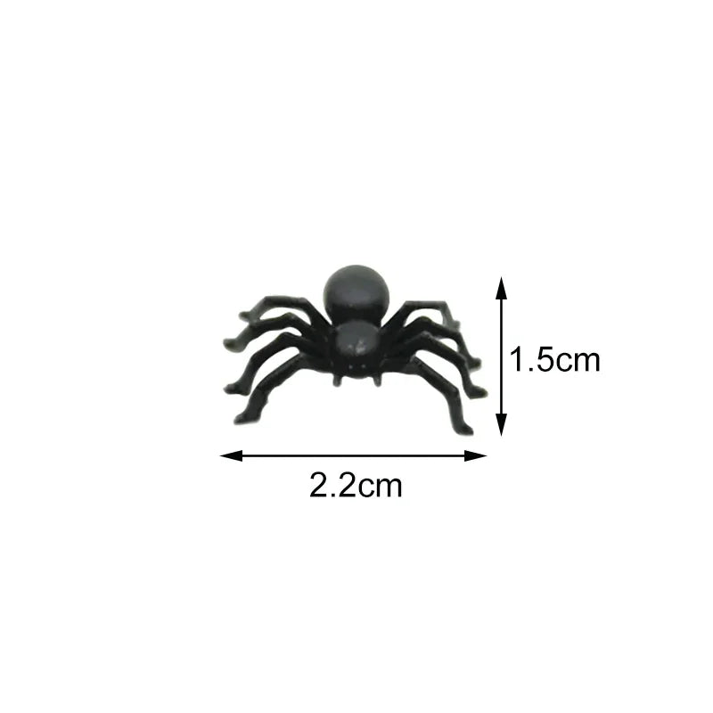 50/100pcs Halloween Black Spider Party Decoration Toys Halloween Decoration Babs