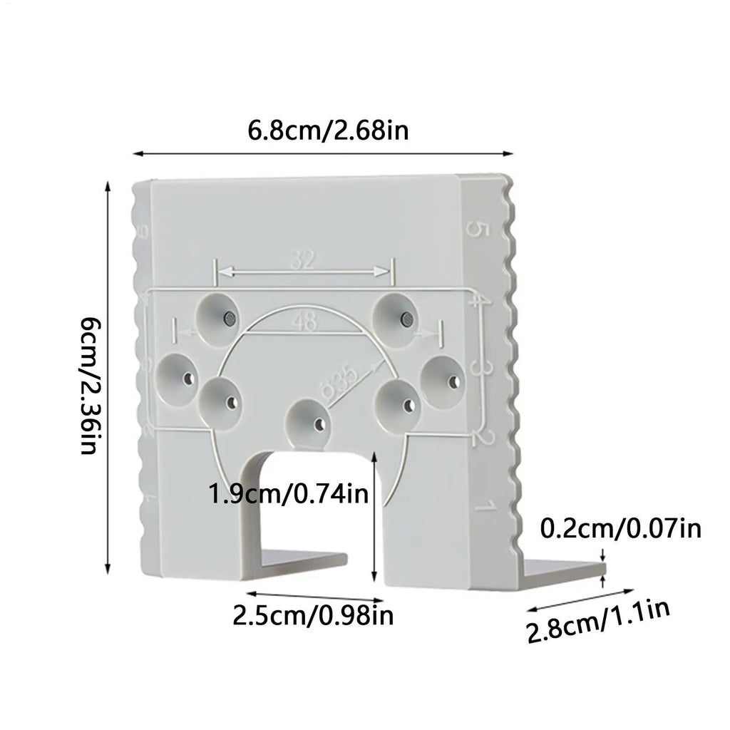 Door Hinge Jig Template – Precision ABS Install Tool for Cabinets Door Hinge Jig Babs