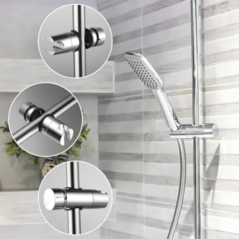 Adjustable Shower Head Holder Universal Angle Bracket ABS Shower Head Holder Babs