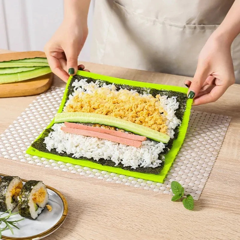 Silicone Sushi Rolling Mat – Easy Clean, No Mildew, Eco-Friendly Sushi Rolling Mat Babs