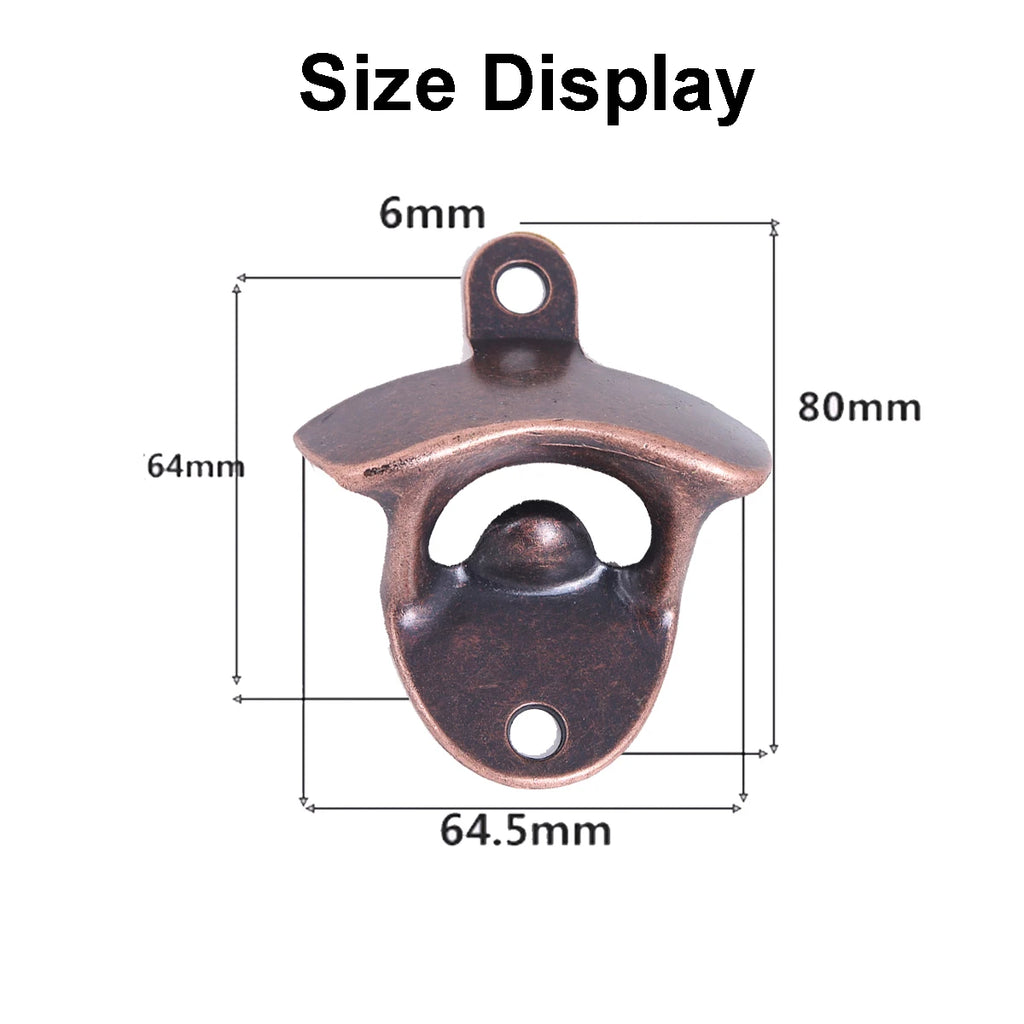 Vintage Wall Mounted Beer Bottle Opener – Zinc Alloy 10 Pack Bottle Opener Babs