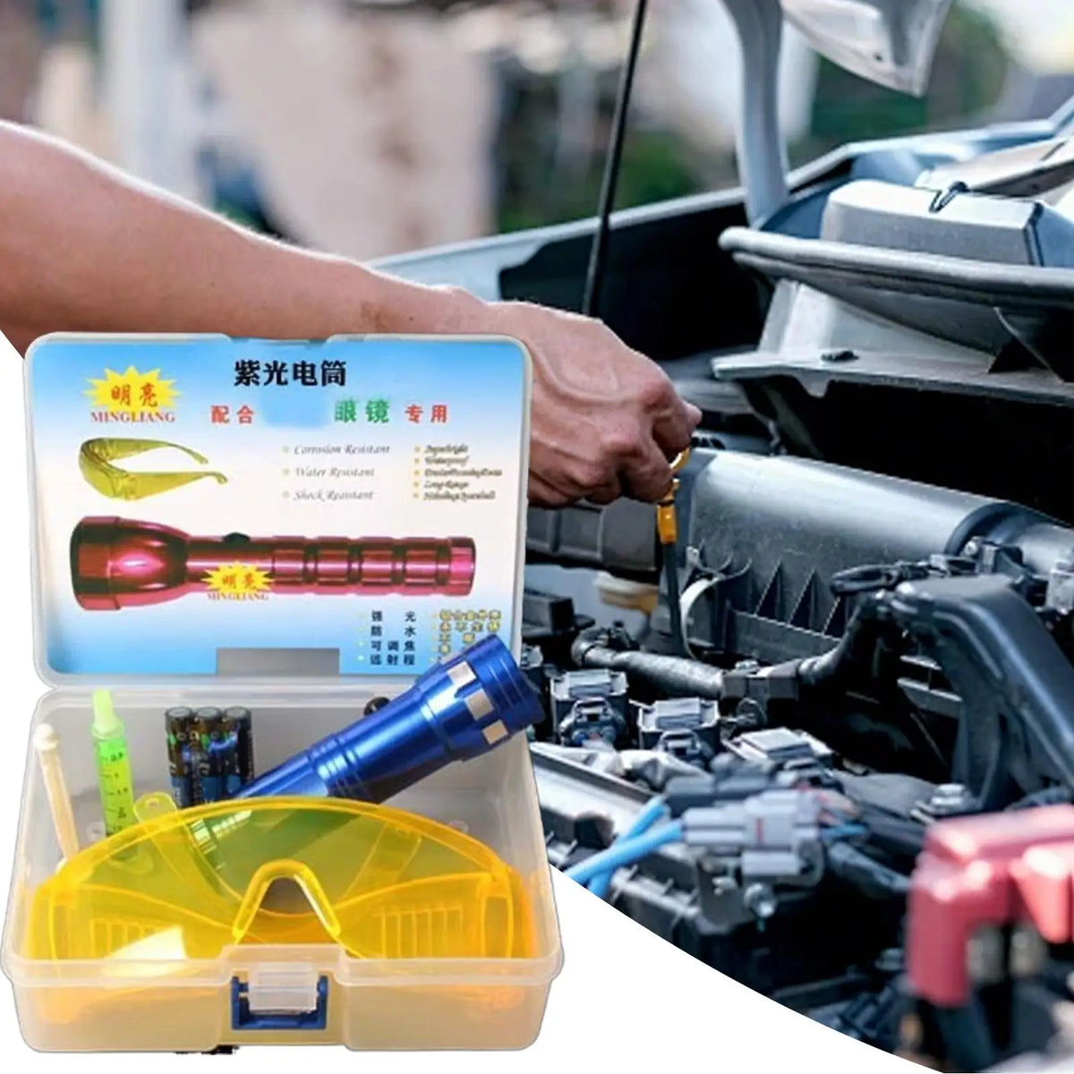 UV AC Leak Detection Kit – Car & Refrigerator Tester AC Leak Detection Kit Babs
