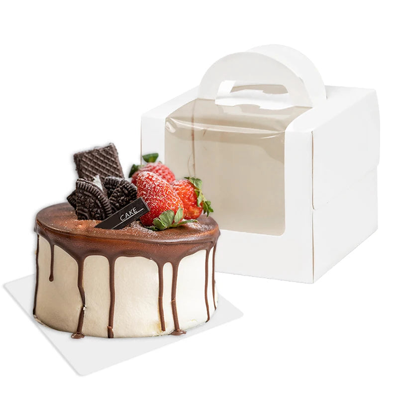 5/10Pcs Cake Box with Window – Paper Gift Box for Parties Cake Packaging Box Babs