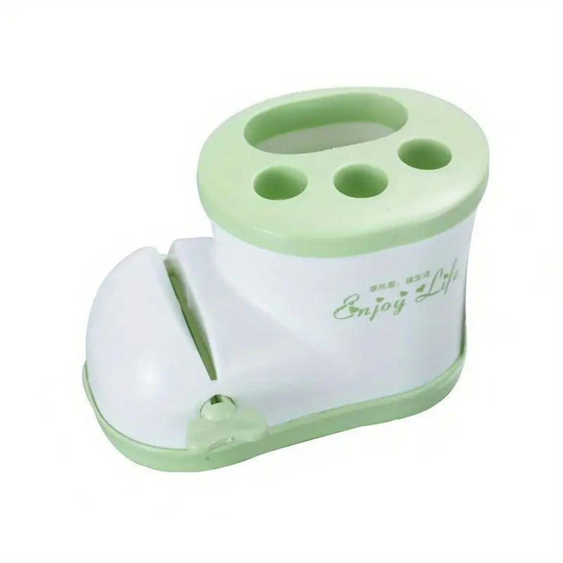 Rain Boot Toothbrush & Pen Holder – Cartoon Bathroom Organizer Bathroom Organizer Babs Green