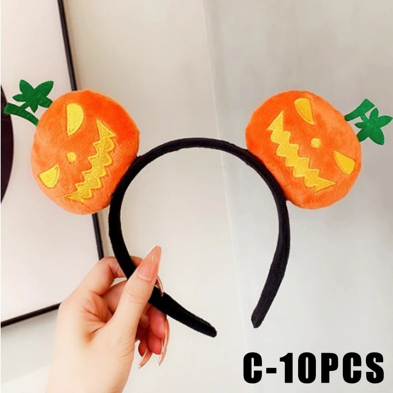 Devil Pumpkin Horn Headband – Halloween Costume Accessory Halloween Headband Babs C 10PCS