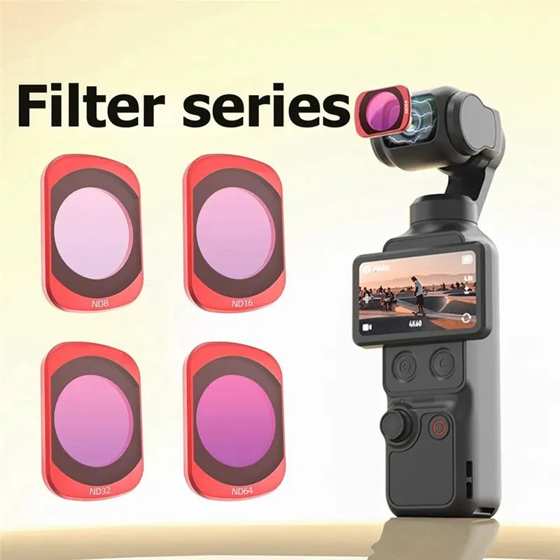 ND Filter Kit for DJI Pocket 4/3 – ND8 ND16 ND32 ND64 Glass Camera Lens Filter Kit Babs